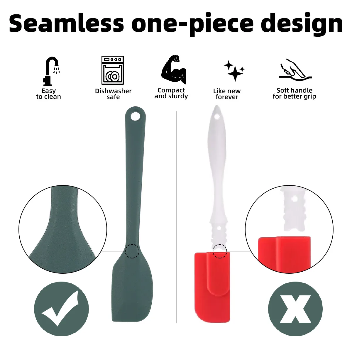 Silicone Baking Tool Set 6-pie - Okonomiyaki Spatula review and price