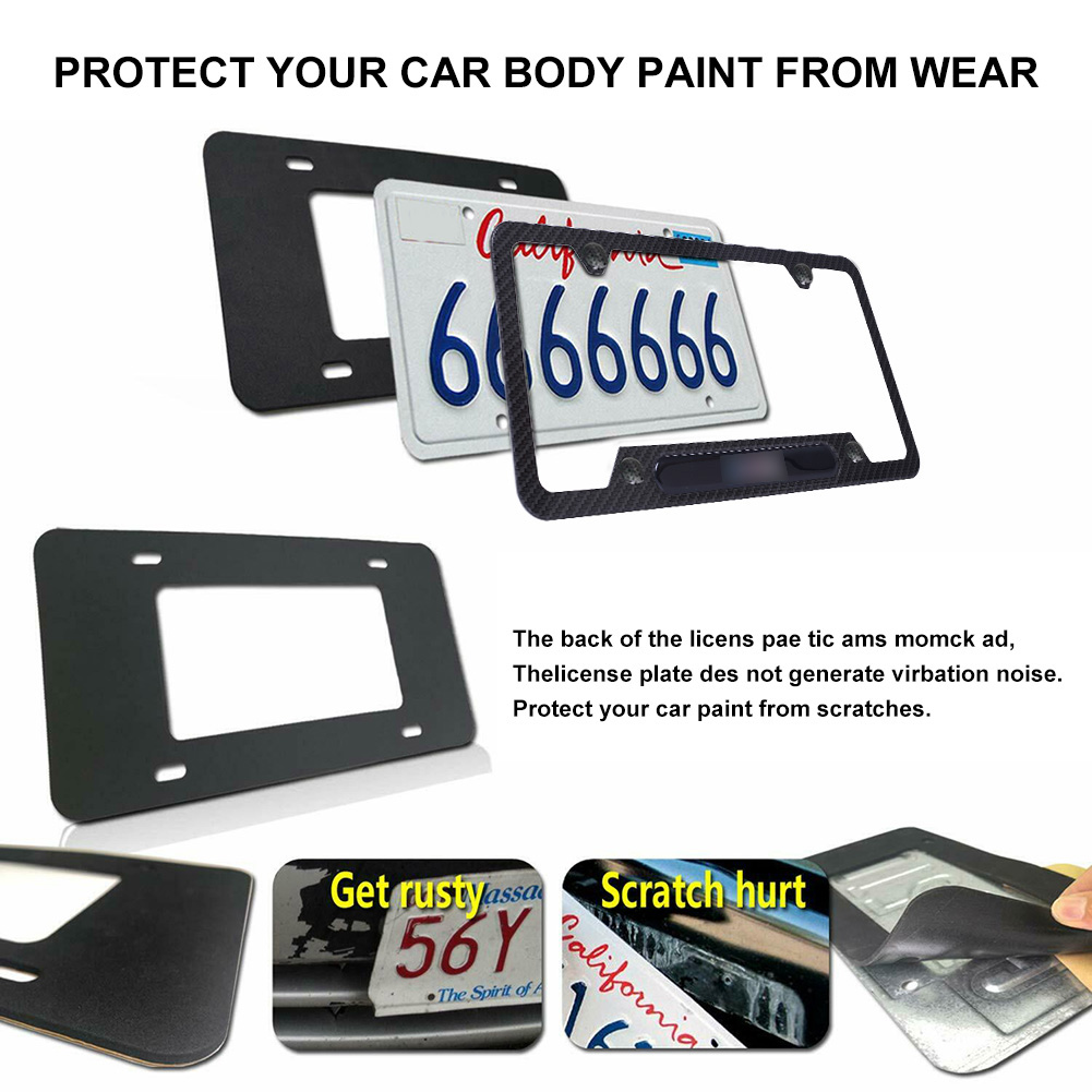 Aluminum License Plate Frame C - Crepe Pan Carbon review and price
