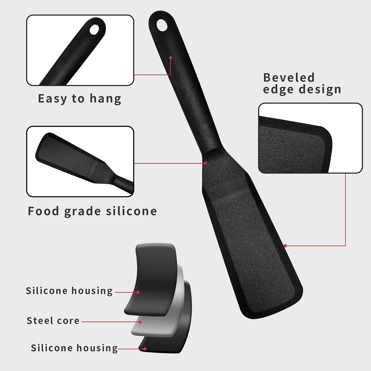 1Pcs Food-Grade Silicone Thin  - Okonomiyaki Spatula review and price
